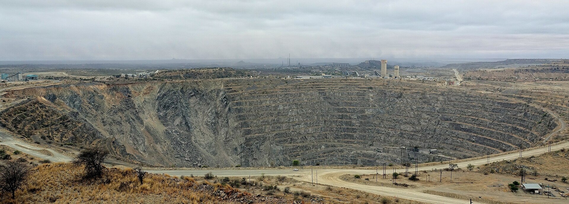 Palabora Copper Open Pit Mine Aireal View